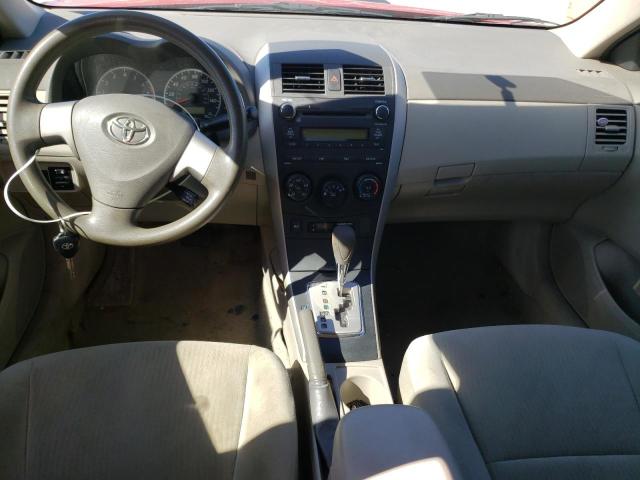 1NXBU4EE6AZ360047 - 2010 TOYOTA COROLLA BASE RED photo 8