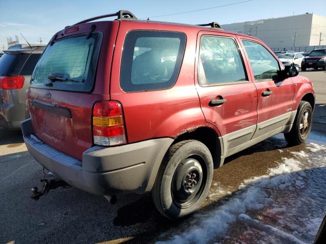 1FMYU02191KA99853 - 2001 FORD ESCAPE XLS RED photo 3