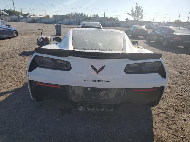 1G1YS2D63K5605667 - 2019 CHEVROLET CORVETTE Z06 2LZ WHITE photo 6