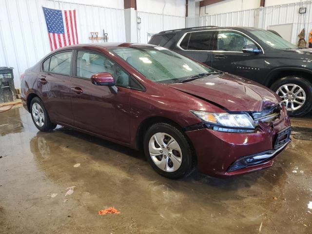 19XFB2F51FE052787 - 2015 HONDA CIVIC LX RED photo 4