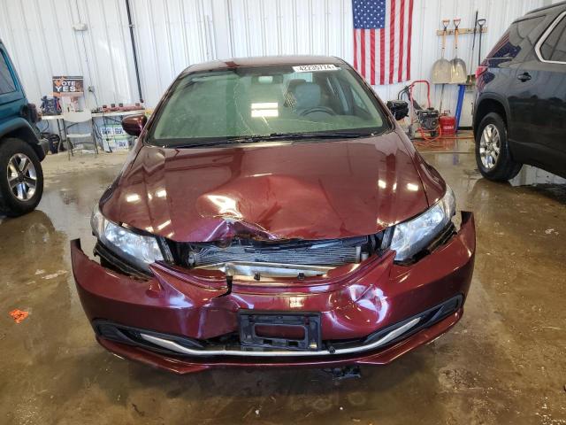 19XFB2F51FE052787 - 2015 HONDA CIVIC LX RED photo 5