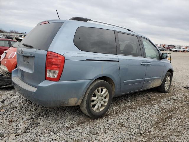 KNDMG4C70B6372709 - 2011 KIA SEDONA LX BLUE photo 3