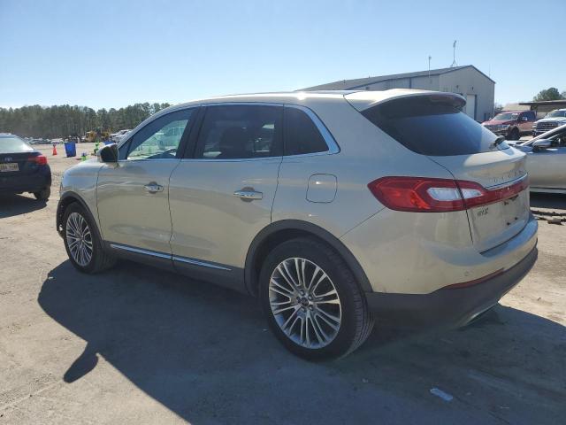 2LMPJ6LR2GBL62249 - 2016 LINCOLN MKX RESERVE Բեժ լուսանկար 2