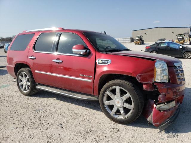 1GYS3EEJ6DR119391 - 2013 CADILLAC ESCALADE HYBRID RED photo 4