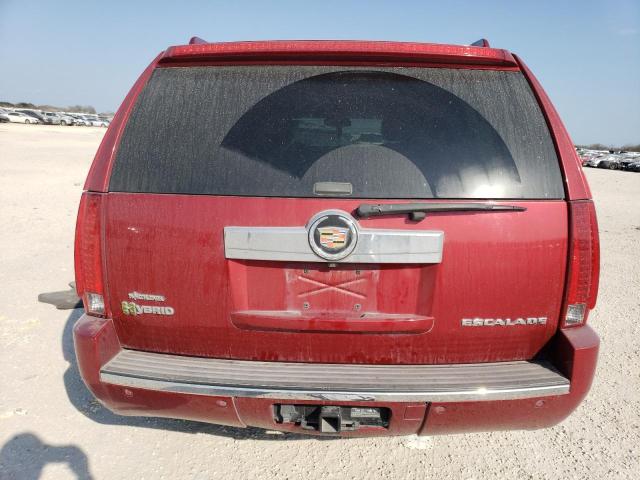 1GYS3EEJ6DR119391 - 2013 CADILLAC ESCALADE HYBRID RED photo 6