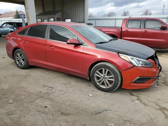 5NPE24AF0HH507814 - 2017 HYUNDAI SONATA SE RED photo 4