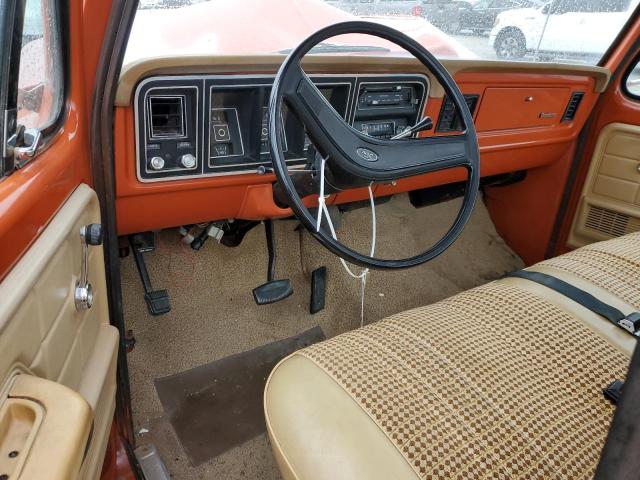 F25MLC12841 - 1976 FORD F-250 ORANGE photo 8