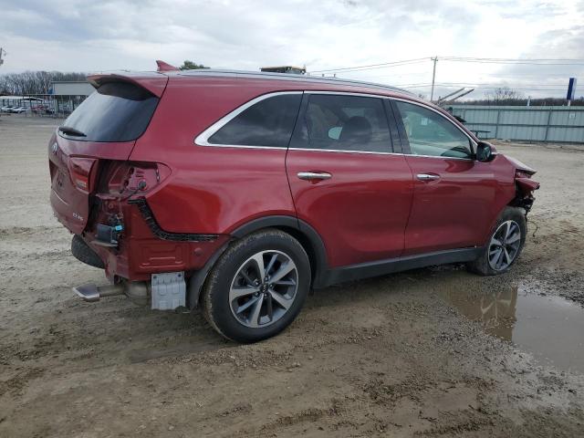 5XYPH4A53KG549861 - 2019 KIA SORENTO EX RED photo 3