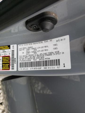 5TFDZ5BN6KX038680 - 2019 TOYOTA TACOMA DOUBLE CAB 灰色 照片 12