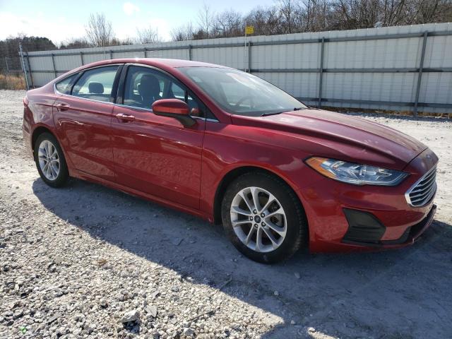 3FA6P0HD6LR143915 - 2020 FORD FUSION SE RED photo 4