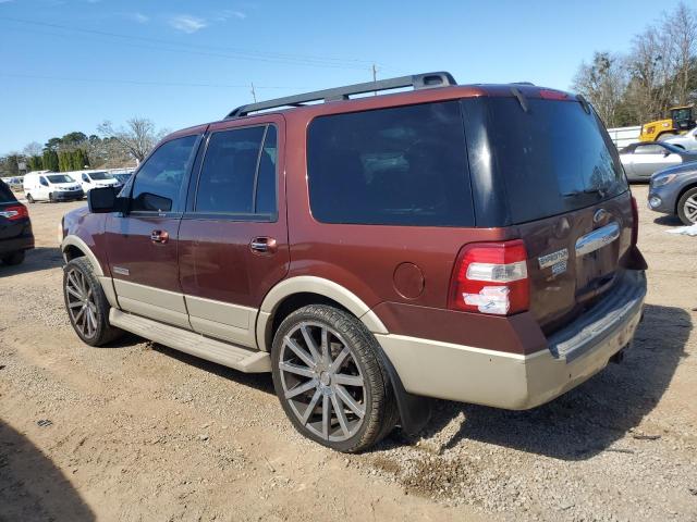 1FMFU17587LA25707 - 2007 FORD EXPEDITION EDDIE BAUER BURGUNDY photo 2