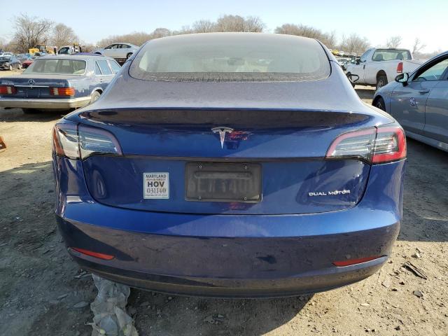 5YJ3E1EB8MF060467 - 2021 TESLA MODEL 3 BLUE photo 6