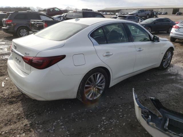 JN1EV7AR7JM441117 - 2018 INFINITI Q50 LUXE WHITE photo 3