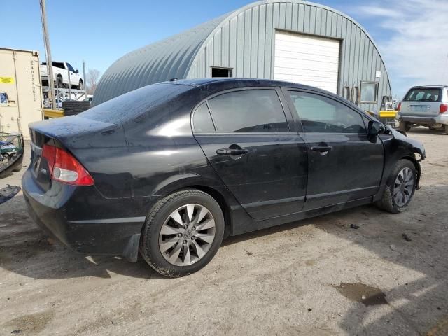 2HGFA1F95BH507074 - 2011 HONDA CIVIC EXL BLACK photo 3