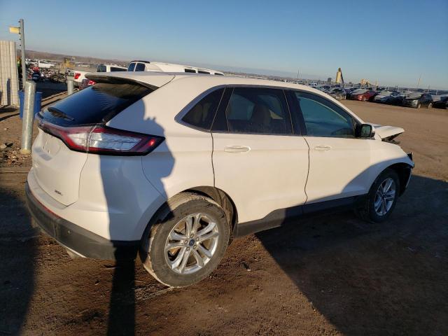 2FMTK3J85FBB28220 - 2015 FORD EDGE SEL WHITE photo 3