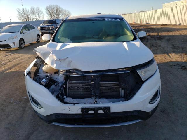 2FMTK3J85FBB28220 - 2015 FORD EDGE SEL WHITE photo 5