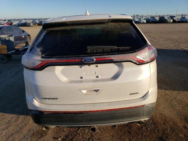 2FMTK3J85FBB28220 - 2015 FORD EDGE SEL WHITE photo 6