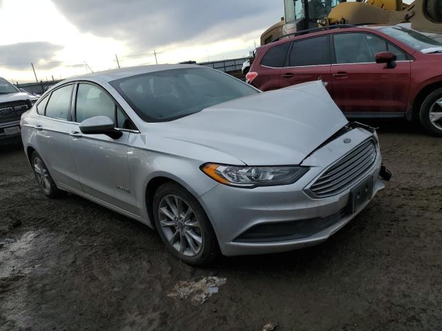 3FA6P0LU7JR103251 - 2018 FORD FUSION SE HYBRID SILVER photo 4