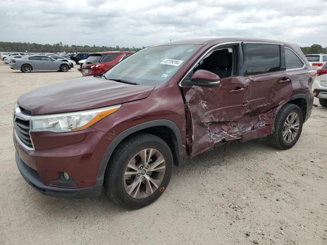 5TDZKRFH7GS155946 - 2016 TOYOTA HIGHLANDER LE BURGUNDY photo 1