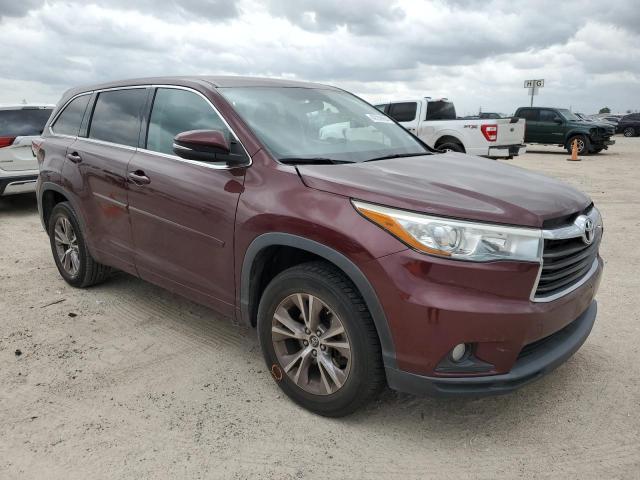 5TDZKRFH7GS155946 - 2016 TOYOTA HIGHLANDER LE BURGUNDY photo 4