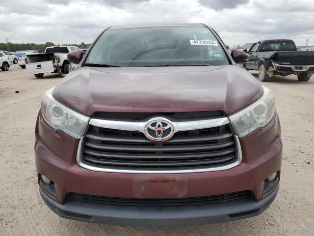 5TDZKRFH7GS155946 - 2016 TOYOTA HIGHLANDER LE BURGUNDY photo 5