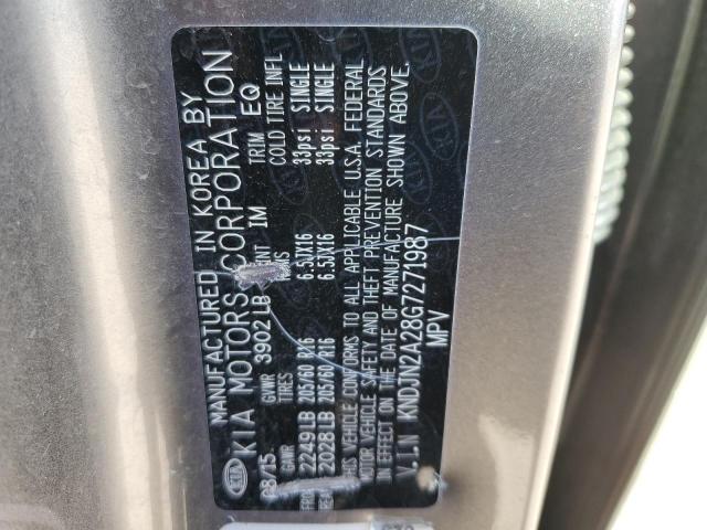 KNDJN2A28G7271987 - 2016 KIA SOUL GRAY photo 12