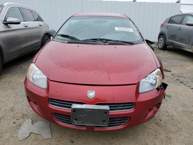 1B3EL46R42N139727 - 2002 DODGE STRATUS SE PLUS RED photo 5