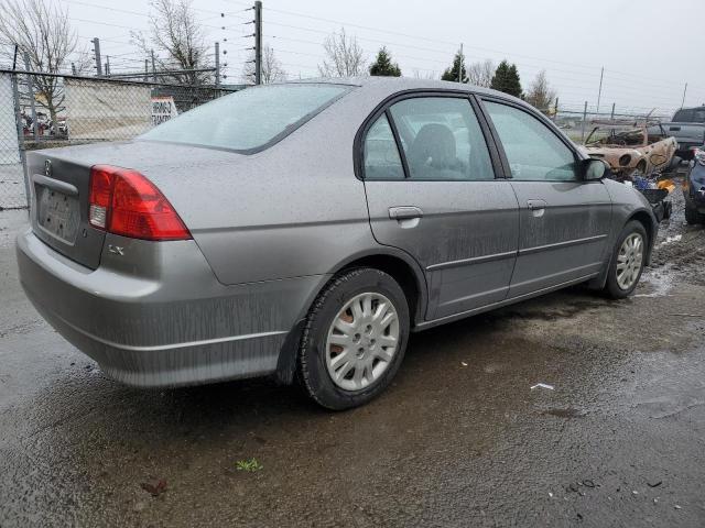 2HGES15605H592684 - 2005 HONDA CIVIC LX SILVER photo 3