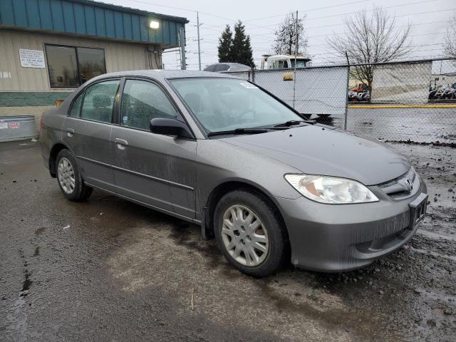 2HGES15605H592684 - 2005 HONDA CIVIC LX SILVER photo 4