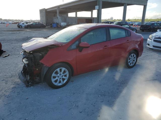 KNADM4A39F6452098 - 2015 KIA RIO LX RED photo 1