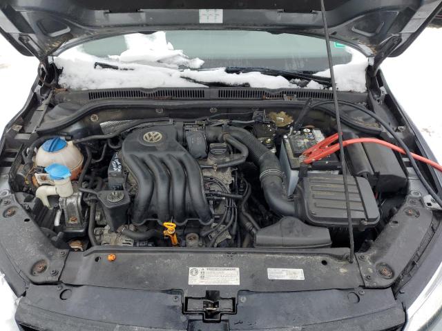 3VW1K7AJXCM359661 - 2012 VOLKSWAGEN JETTA BASE GRAY photo 11