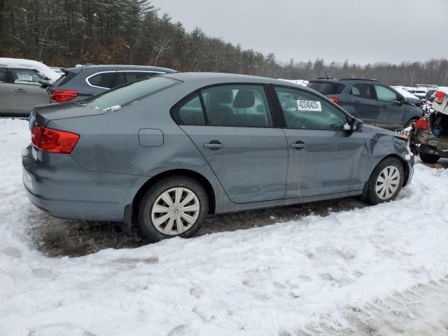 3VW1K7AJXCM359661 - 2012 VOLKSWAGEN JETTA BASE GRAY photo 3