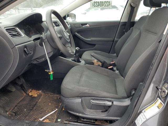 3VW1K7AJXCM359661 - 2012 VOLKSWAGEN JETTA BASE GRAY photo 7