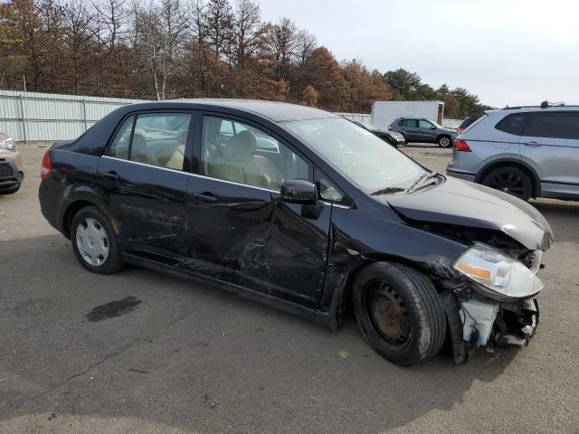 3N1BC11E98L445645 - 2008 NISSAN VERSA S BLACK photo 4