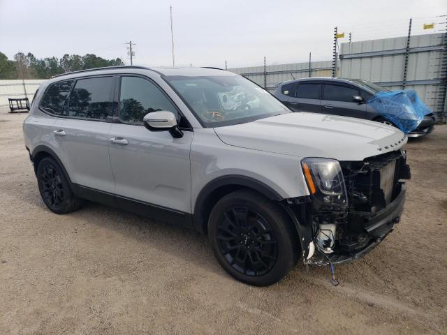 5XYP5DHC7NG273217 - 2022 KIA TELLURIDE SX GRAY photo 4