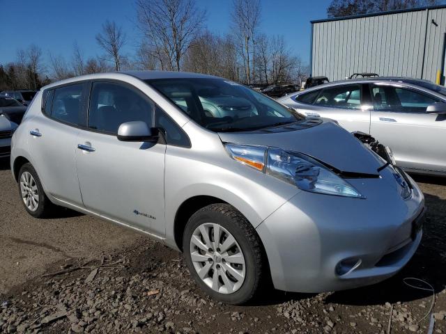 1N4BZ0CP5HC307302 - 2017 NISSAN LEAF S SILVER photo 4