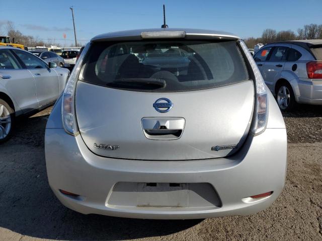 1N4BZ0CP5HC307302 - 2017 NISSAN LEAF S SILVER photo 6