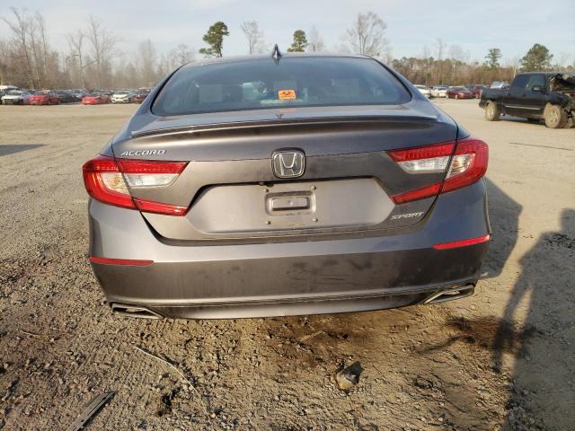 1HGCV1F36JA254265 - 2018 HONDA ACCORD SPORT CHARCOAL photo 6