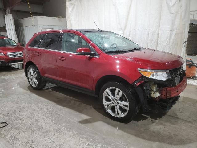 2FMDK4KC0DBC11287 - 2013 FORD EDGE LIMITED BURGUNDY photo 4