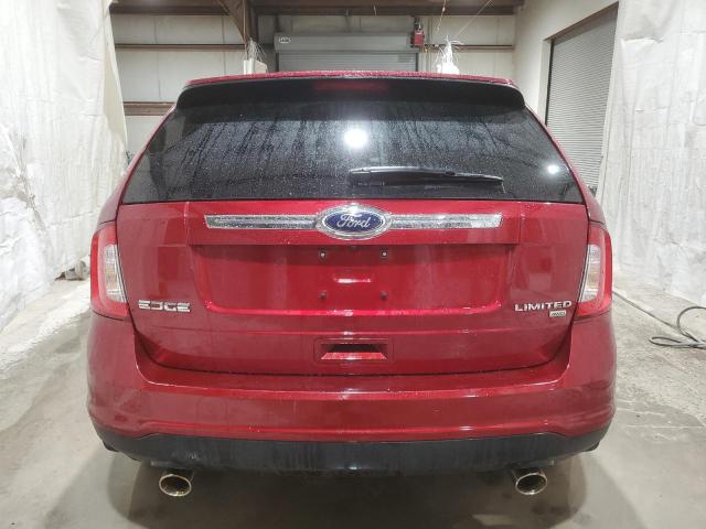 2FMDK4KC0DBC11287 - 2013 FORD EDGE LIMITED BURGUNDY photo 6