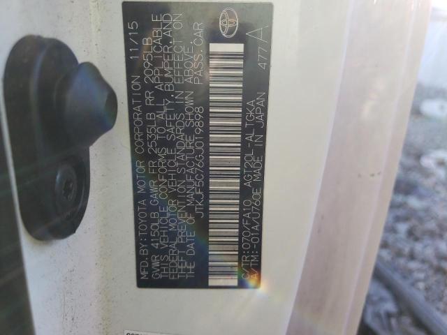 JTKJF5C76GJ019898 - 2016 TOYOTA SCION TC WHITE photo 12