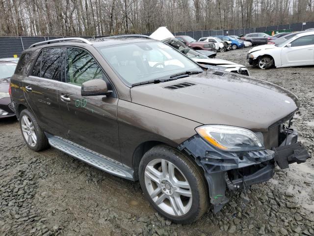 4JGDA5HB2EA384605 - 2014 MERCEDES-BENZ ML 350 4MATIC BROWN photo 4