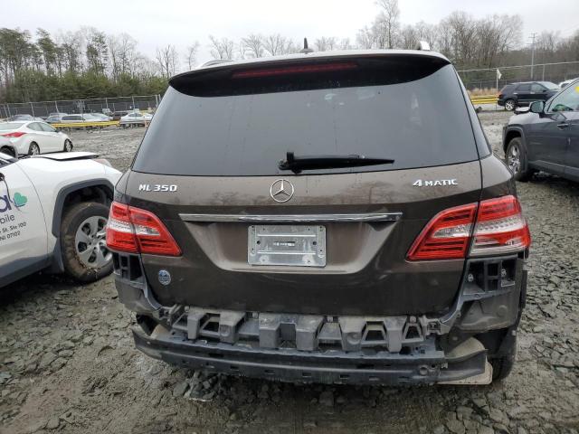 4JGDA5HB2EA384605 - 2014 MERCEDES-BENZ ML 350 4MATIC BROWN photo 6