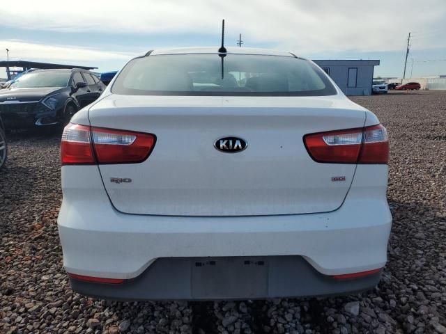 KNADM4A32G6667601 - 2016 KIA RIO LX WHITE photo 6