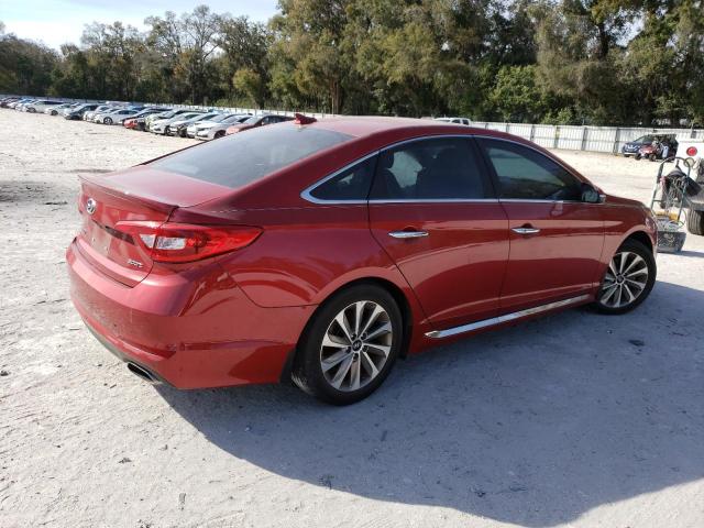 5NPE34AF1HH469071 - 2017 HYUNDAI SONATA SPORT RED photo 3