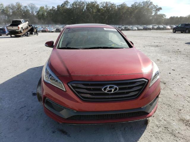 5NPE34AF1HH469071 - 2017 HYUNDAI SONATA SPORT RED photo 5