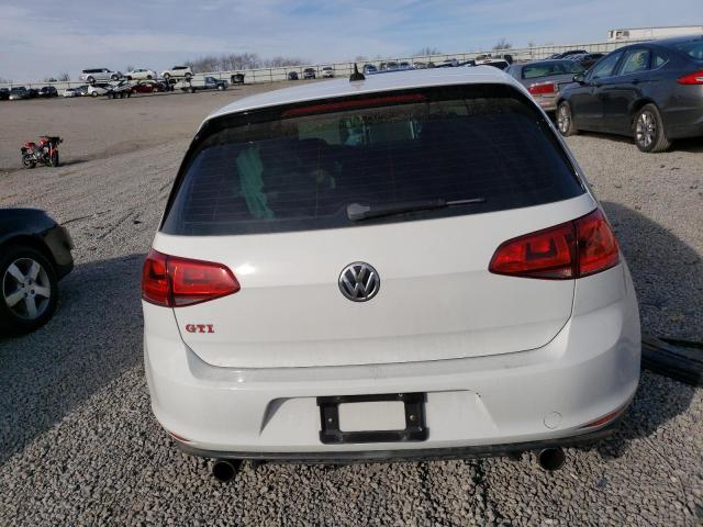 3VW447AU5FM056177 - 2015 VOLKSWAGEN GTI WHITE photo 6