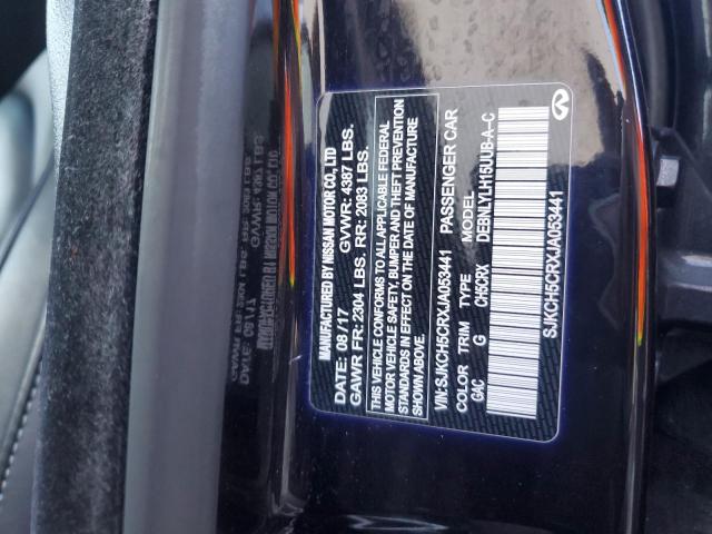 SJKCH5CRXJA053441 - 2018 INFINITI QX30 BASE Schwarz Foto 13