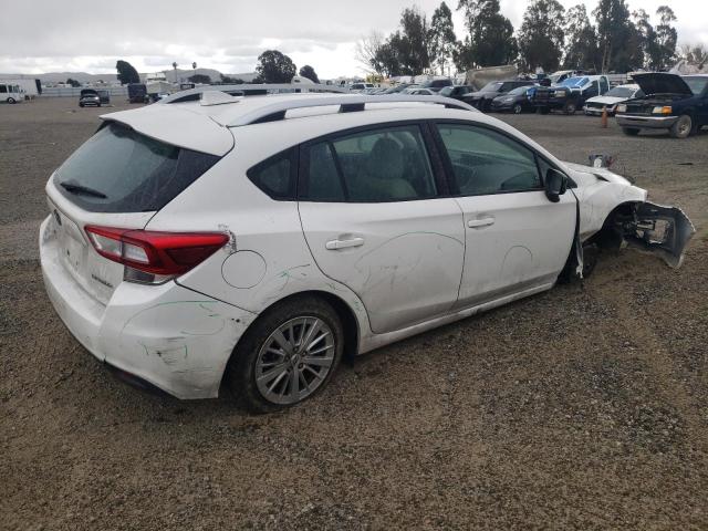 4S3GTAD64J3749491 - 2018 SUBARU IMPREZA PREMIUM PLUS WHITE photo 3