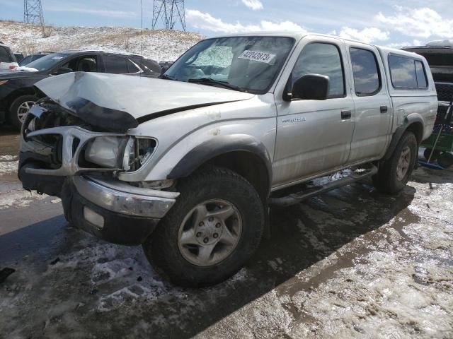 5TEHN72N23Z286086 - 2003 TOYOTA TACOMA DOUBLE CAB SILVER photo 1